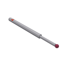 Stylus for holder, ruby ball Ø0,8mm carbide stem Ø1,0mm, stainless steel base Ø6,0mm, L 15,4mm, ML 4,4mm | K651071