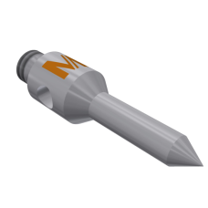 Tip stylus M2hardened steel 60° hardened steel stem  Ø1,5mm, base hardened steel Ø3,0mm L 16,5mm, ML 11,0mm | K651096