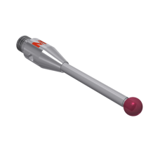 Stylus M3 ruby ball Ø2,5mm carbide stem Ø1.5mm, base stainless steel Ø4,0mm L 21,0mm, ML 14,0mm | K651114