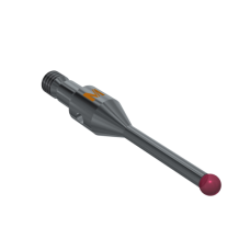 Stylus multi-way M3 ruby ball Ø2,0mm stainless steel stem Ø1,5mm,  base stainless steel Ø4,5mm,  L 18,5mm, ML 11,58mm | K651165