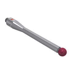 Stylus M4 ruby ball Ø5,0mm stainless steel stem Ø3,5mm, base stainless steel Ø7,0mm L 50,0mm, ML 36,0mm | K651192