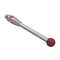 Stylus M2 ruby ball Ø3,0mm carbide stem Ø1,5mm, base stainless steel Ø3,0mm L 20,0mm, ML 16,5mm | K651253