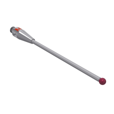 Stylus M2 ruby ball Ø1,5mm carbide stem Ø1,0mm, base stainless steel Ø3,0mm L 30,0mm, ML 22,5mm | K651257