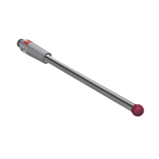 Stylus M2 ruby ball Ø2,0mm carbide stem Ø1,5mm, base stainless steel Ø3,0mm L 30,0mm, ML 22,5mm | K651258