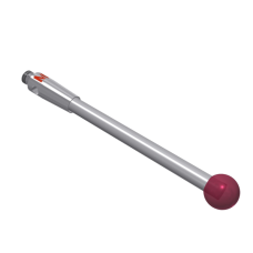 Stylus M2 ruby ball Ø4,0mm carbide stem Ø2,0mm, base stainless steel Ø3,0mm L 30,0mm, ML 30,0mm | K651261