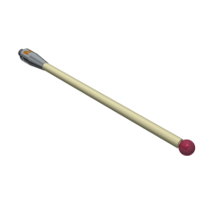 Stylus M4 ruby ball Ø6,0mm ceramic stem Ø4,0mm, base stainless steel Ø7,0mm L 100,0mm, ML 86,0mm | K651403