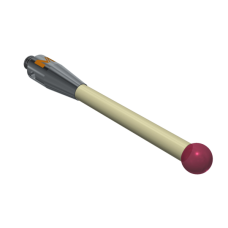 Stylus M4 ruby ball Ø6,0mm ceramic stem Ø4,0mm, base stainless steel Ø7,0mm L 50,0mm, ML 36,0mm | K651404