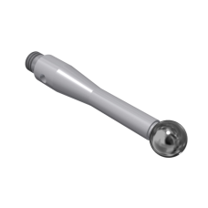 Stylus M3 silicon nitride ball Ø4,0mm , stainless steel stem Ø2,5mm, stainless steel base Ø4,0mm, L21mm, ML 17,2mm | K651560