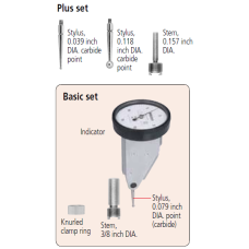 Параллельный рычажный индикатор 0,03", 0,0005", 4/9,52mm Stem | 513-482-10A