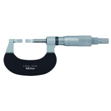 Blade Micrometer, Hardened Steel Blade 0-25mm, 0,75mm Blade | 122-101-10