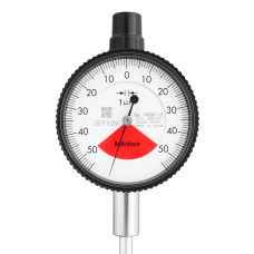 Dial Gauge, Flat Back, ISO Type One Revolution, Jeweled Bearing, Shockproof, 0,1mm, 0,001mm | 1900AB-10