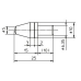 Diamond indenter for Vickers test with DAkkS calibration certificate conforming to ISO 6507-2 | 63DIA011