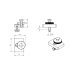 Adjustable foot for multiflexprofile CMM fixtures, multiflexprofile series | K551281