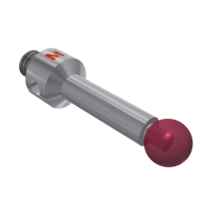 Stylus M4 ruby ball Ø5,0mm stainless steel stem Ø3,5mm, base stainless steel Ø7,0mm L 20,0mm, ML 15,0mm | K651189