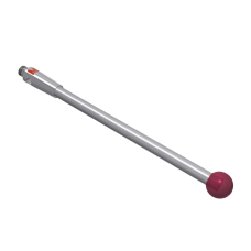 Stylus M2 ruby ball Ø4,0mm carbide stem Ø2,0mm, base stainless steel Ø3,0mm L 40,0mm, ML 40,0mm | K651266