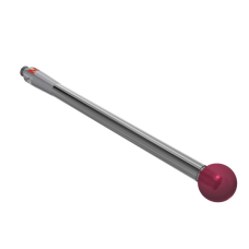 Stylus M2 ruby ball Ø5,0mm carbide stem Ø2,5mm, base stainless steel Ø3,0mm L 40,0mm, ML 40,0mm | K651267