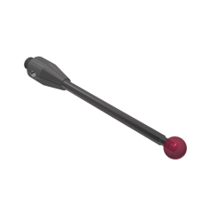 Stylus M4 ruby ball Ø5,0mm, carbide stem Ø2,5mm, stainless steel base Ø7,0mm, L50mm, ML 37,9mm | K651600