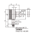 Dial Indicator, Lug Back Plate, AGD/ANSI 0,1", 0,001" | 1921T-10