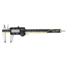 Digital ABS AOS Caliper, OD Carb. Jaws Inch/Metric, 0-6", Blade, Thumb R., Outp | 500-174-30