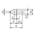 Diamond indenter for Vickers test with DAkkS calibration certificate conforming to ISO 6507-2 | 63DIA015
