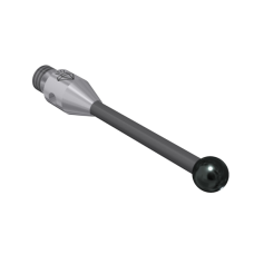 Stylus M3 diamond coated ball 3,05mm carbide stem Ø1,5mm, stainless steel base Ø4mm, L20mm, ML15,5mm | K650251