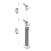 Adjustable build up column vari-fix L (625-1075mm) CMM fixture vari-fix series | K542243