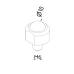 Sphere bolt 3pcs. For loading receiver pallet system CMM fixtures, eco-fix series | K551920