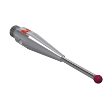 Stylus M3 ruby ball Ø1,5mm carbide stem Ø1,0mm, base stainless steel Ø4,0mm L 21,35mm, ML 8,7mm | K651118