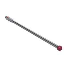 Stylus M2 ruby ball Ø3,0mm carbide stem Ø2,0mm, base stainless steel Ø3,0mm L 50,0mm, ML 47,5mm | K651268