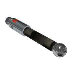 Stylus M3 silicon nitride ball Ø4,0mm carbon fibre Ø3,0mm, base stainless steel Ø4,0mm L 21,0mm, ML 13,5mm | K651301