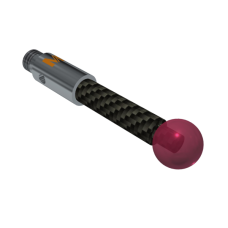 Stylus M3 ruby ball Ø5,0mm carbon fibre Ø3,0mm, base stainless steel Ø4,0mm L 21,0mm, ML 21,0mm | K651302