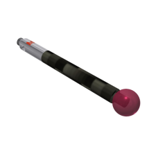 Stylus M2 ruby ball Ø5,0mm carbon fibre stem Ø3,0mm, base stainless steel Ø3,0mm L 30,0mm, ML 30,0mm | K651415