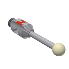 Stylus M2 zirconium oxide ball Ø2,0mm carbide stem Ø1,0mm, base stainless steel Ø3,0mm L 10,0mm, MWL 6,0mm | K651428