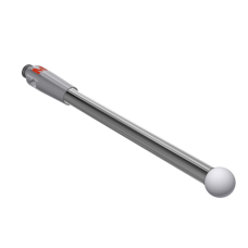 Stylus M2 zirconium oxide ball Ø3,0mm carbide stem Ø2,0mm, base stainless steel Ø3,0mm L 30,0mm, ML 27,5mm | K651431