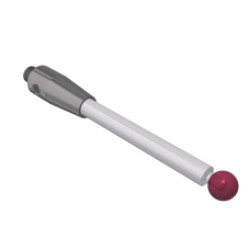 Stylus M4 ruby ball Ø5,0mm, ceramic stem Ø3,8mm, stainless steel base Ø7,0mm, L50mm, ML 33,5mm | K651588