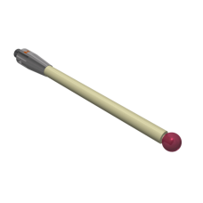 Stylus M4 ruby ball 6,0mm Stylus M4 ruby ball 6,0mm, ceramic stem Ø4,5mm, stainless steel base Ø7,0mm, L75mm, ML 63,5mm | K651590