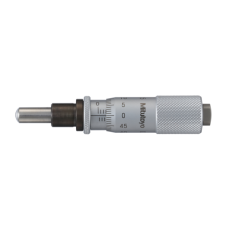 Micrometer Head, Carbide Tipped Spindle Standard Type, 0-15mm, 0,01mm, Spherical, with Spindle Lock | 149-803-10