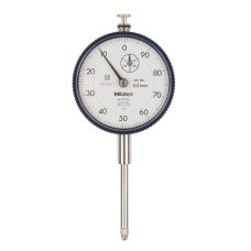 Dial Gauge, Flat Back, ISO Type Reverse Dial Face, 30mm, 0,01mm | 2952AB