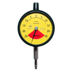 Dial Gauge, Flat Back, ISO Type One Revolution, Shock- & Dustproof, 0,5mm, 0,01mm | 2971AB