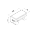 Slider component dovetail CMM fixtures, multiflexprofile series | K550645