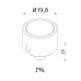 Magnetic receiver ø 20 mm CMM fixtures, eco-fix series | K551074