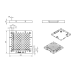 Base plate eco-fixplus 250 x 250 mm CMM fixtures,eco-fixplus series | K551138