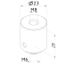 Adapting bolt for master ball CMM fixtures, eco-fix series | K551153