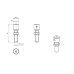 Adjustable location pin top M6 CMM fixtures,eco-fixplus series | K551253