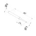 Receiver pin stepped, small D=6mm/3mm  L=80mm/25mm opti-fix series | K551915