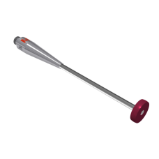 Disk stylus ruby M2 Ø4,0mm disk thickness 1,0mm, carbide stem Ø1,0mm,  base stainless steel l Ø3,0mm, L 32,0mm, ML 19,0mm | K651086