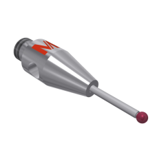 Stylus M2 ruby ball Ø0,7mm carbide stem Ø0.5mm, base stainless steel Ø3,0mm L 10,0mm, ML 4,0mm | K651236