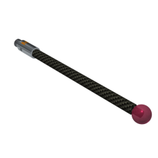 Stylus M3 ruby ball Ø5,0mm carbon fibre Ø3,0mm, base stainless steel Ø4,0mm L 50,0mm, ML 50,0mm | K651303