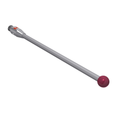 Stylus M3 ruby ball ø4,0mm Grade 3 Stylus M3, ruby ball Ø4mm, carbide stem Ø2mm, stainless steel base Ø3mm, L50mm, ML46mm | K651807