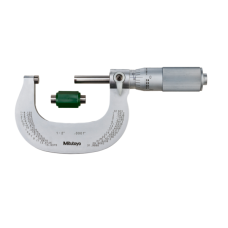 Outside Micrometer with Cr Finish Frame 1-2", Friction Thimble, 0,0001" | 101-118